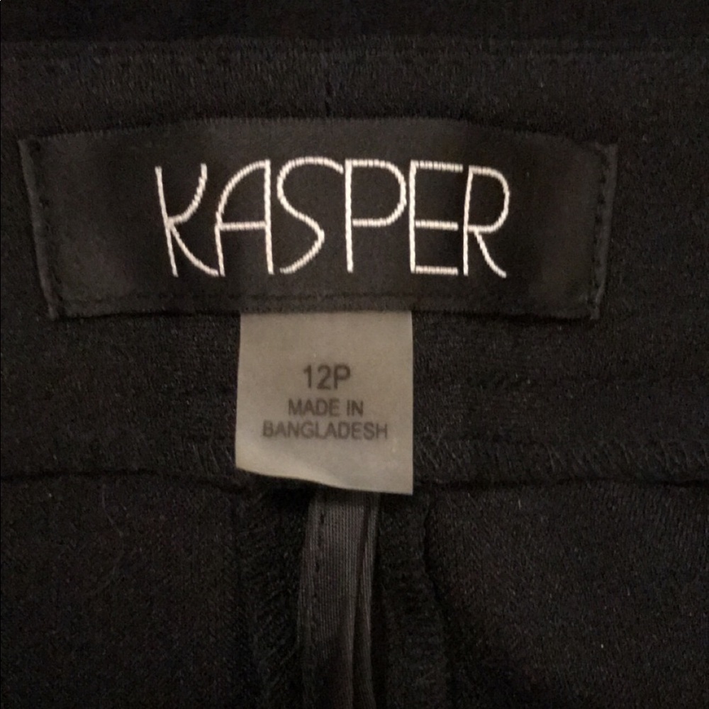 Black Kasper dress slacks sz12P never worn no tags